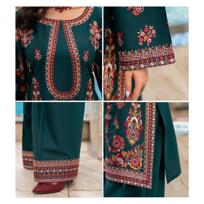 KC-1491 kashmiri Chikenkari Luxury Cotton farshi Shalwar Collection | Ready to Wear | Karma Collection