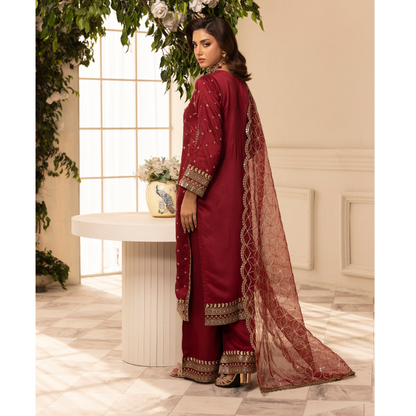UMS-24 Luxury Embroidered Viscose Collection | Ready to Wear | Simrans