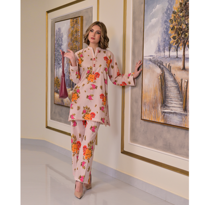 USN-17 Printed Cambric Cotton Co-Ords Set by Saphron