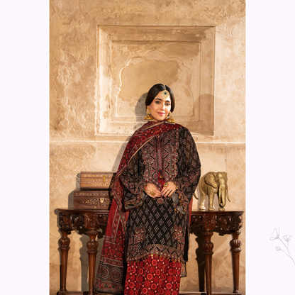 "AURA" Embroidered Georgette Collection by Karma Collection