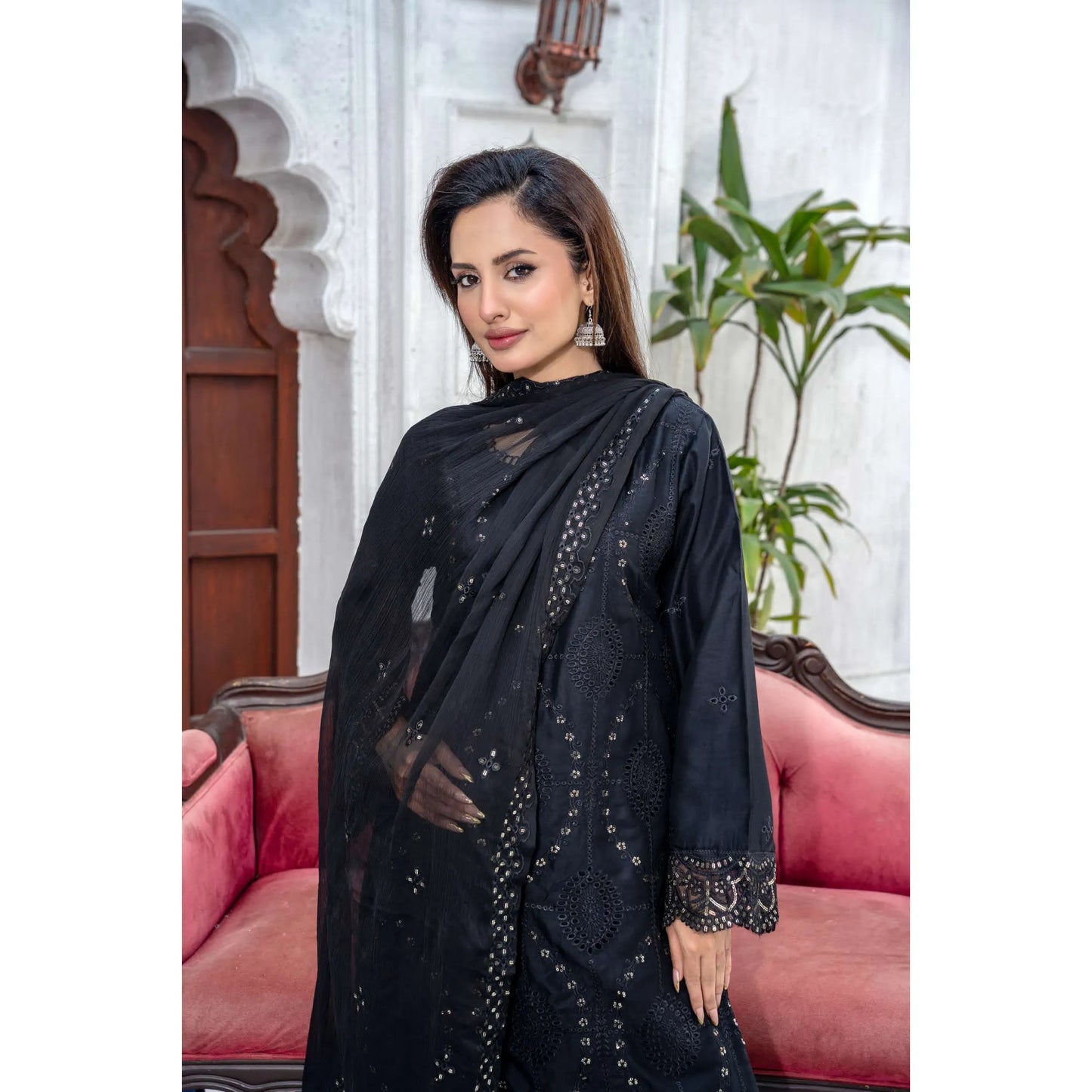 UMRZ-54 "Image Kari" Linen Festive Mother & Daughter Collection by Rangz