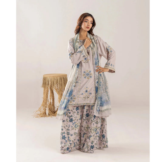 UTT-18 VOL 2 Embroidered Printed Linen Festive Collection by Traditional Thread