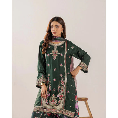 UTT-18 VOL 4 Embroidered Printed Linen Festive Collection by Traditional Thread