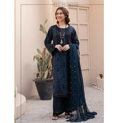 UA-179 Embroidered Linen Festive Collection by Umnaa