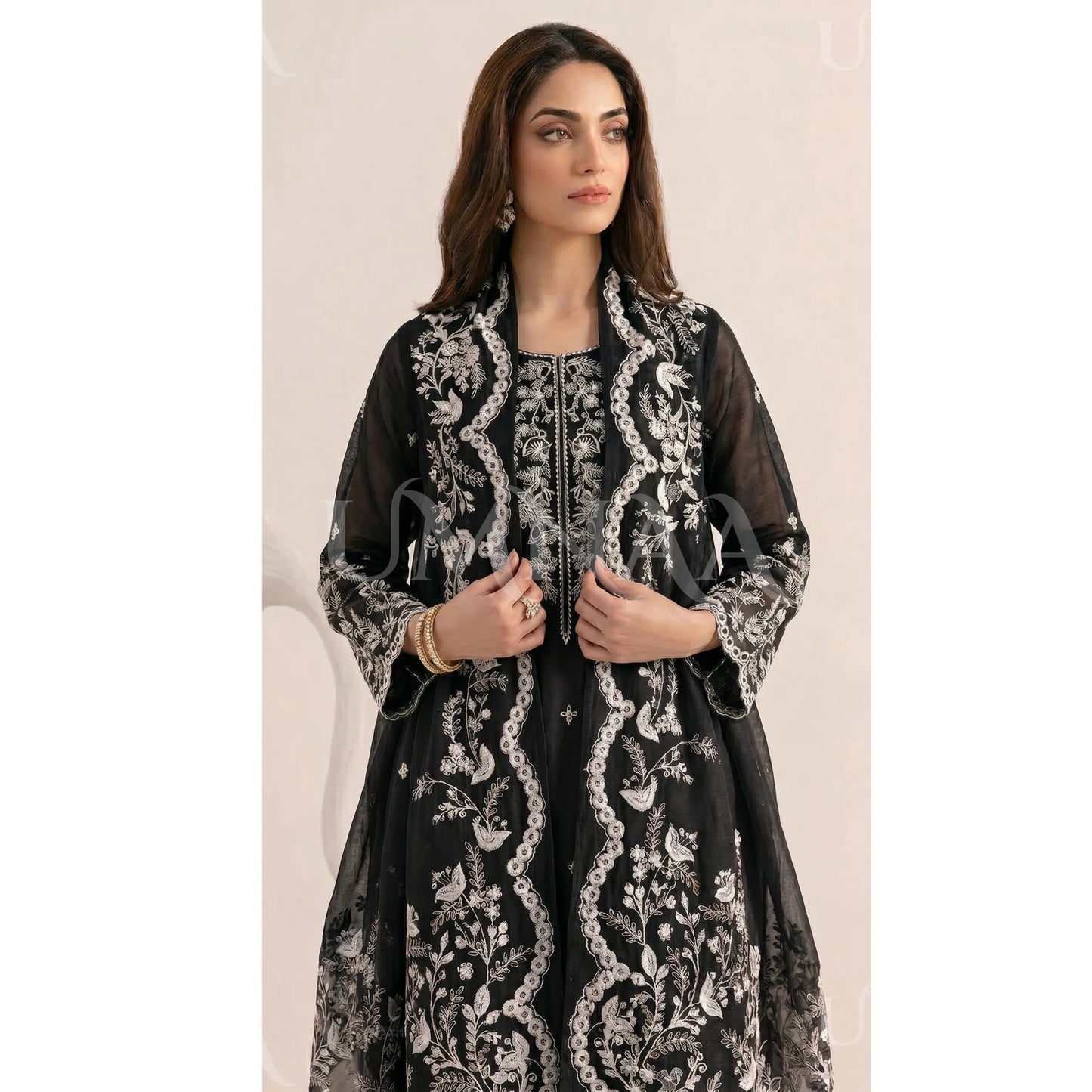 UA-190 Embroidered Cotton Collection 3 Piece | Ready to Wear | Asian clothes