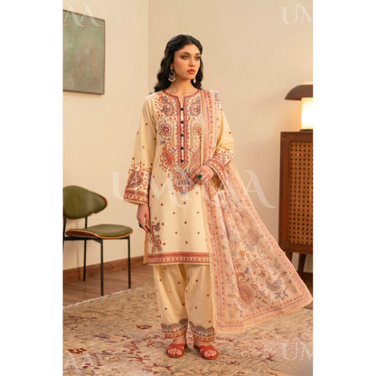 UA-188 Embroidered Cotton dress by Umnaa | Ready to Wear | Pakistani Asian Clothes
