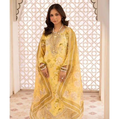 UMS-63 "Limelight" by Simrans Embroidered Printed Pure Lawn 3 Pc Collection Ready to Wear Pakistani Asian clothes