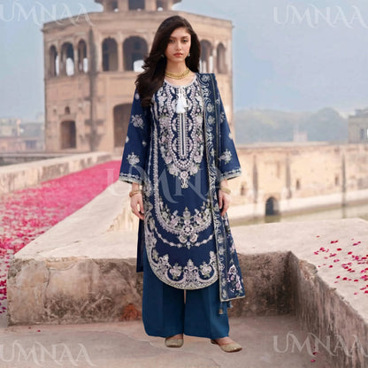 UA-193 Embroidered Cotton Collection 3 Piece | Ready to Wear | Asian clothes