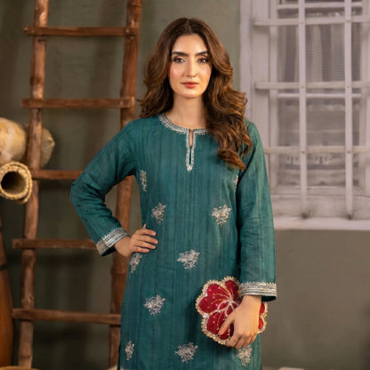 USP-06 mother Daughter Embroidered Cotton sharara collection by Sha Posh | Ready to Wear Pakistani designer Clothing