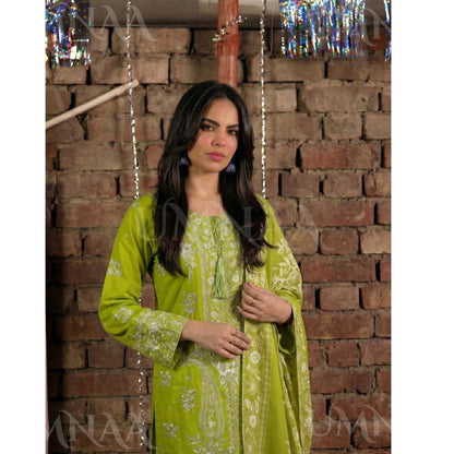 UA-199 Embroidered Cambric Cotton Collection by Umnaa | Ready to Wear Pakistani Asian clothes for women