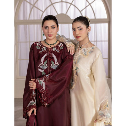 UA-203 Embroidered Festive kaftan Silk Collection by Umnaa | Pakistani Trendy Kaftan Asian Clothing