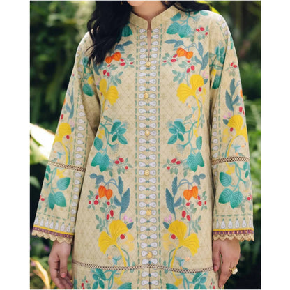 USN-21 Printed Lawn 2 Piece Co-Ord Set for Women | Soft Summer Casual Wear by Saphron