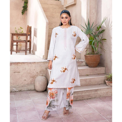 UMRZ-64 "Reat" by Rangz Embroidered Lawn Co Ord set collection| Ready to Wear Pakistani Asian clothes