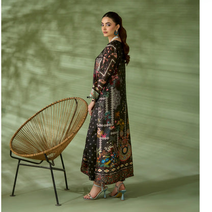 UAL-05 Printed Silk Kaftan Style Co-Ord Set Loose fit Casual Wear | Ethnic wear | ALLY'S