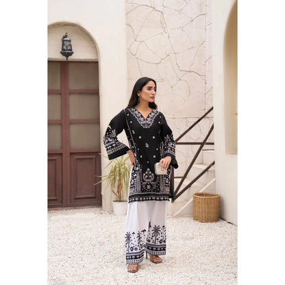 UA-257 Embroidered Cambric Cotton Co-Ord Set | Ready to Wear | Asian Clothes