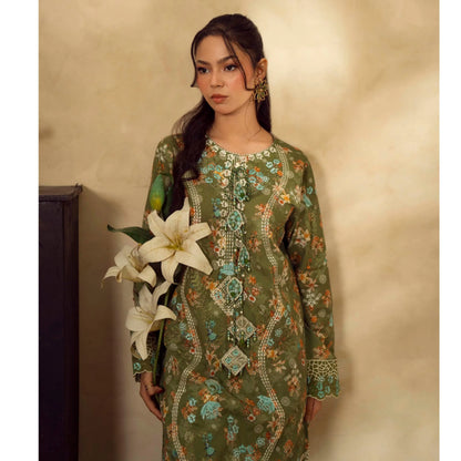 UGL-01 Printed Lawn Kaftan 2 Piece Set by Guzel