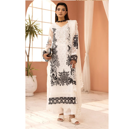UMS-68 Florence Embroidered Visocse 3 pc Collection | Simrans