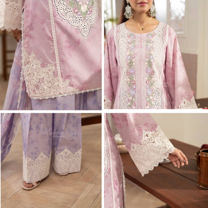 "Flora" Embroidered Lawn 3 Pc Collection | Karma Collection