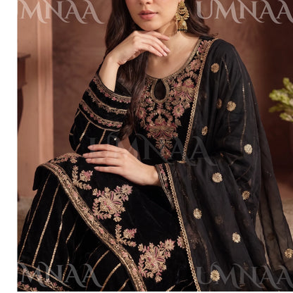 UA-293 Embroidered Luxury Velvet Collection | Umnaa