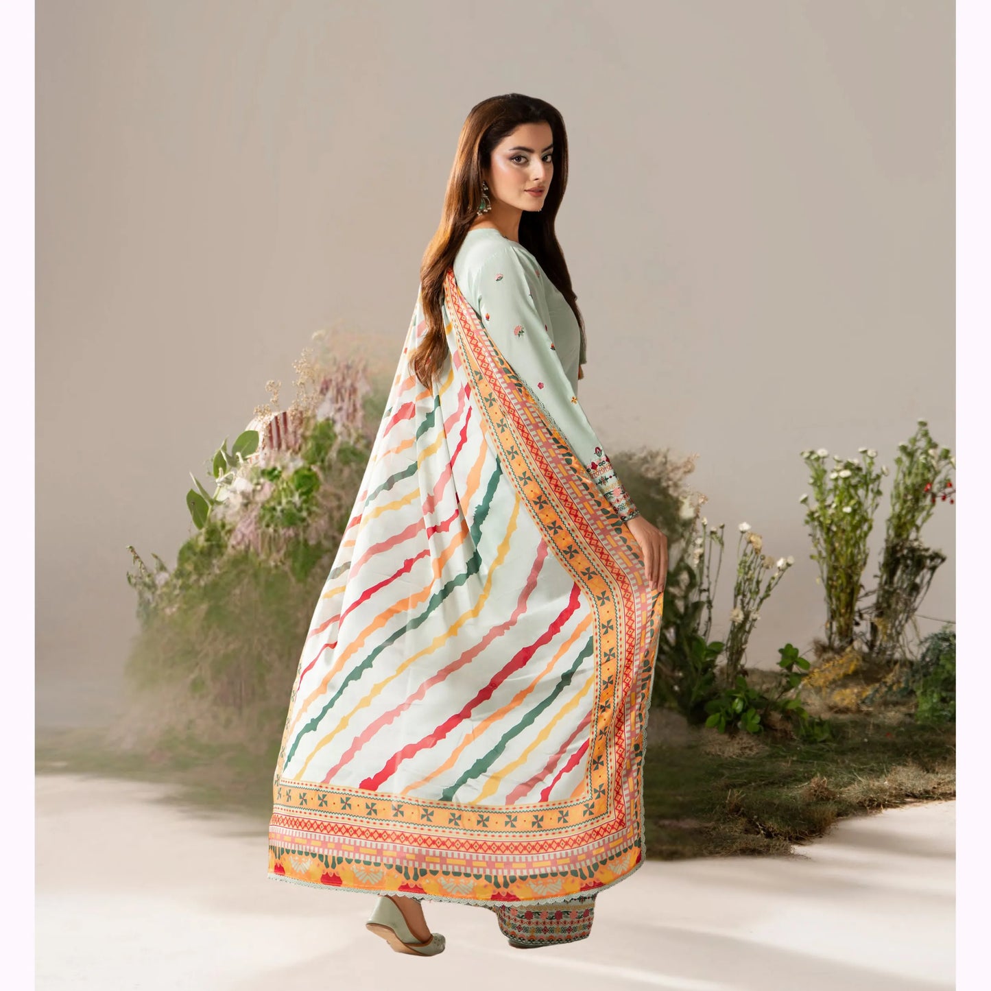 KC-1581 "AYRA" Embroidered Cambric Cotton Collection by Karma Collection