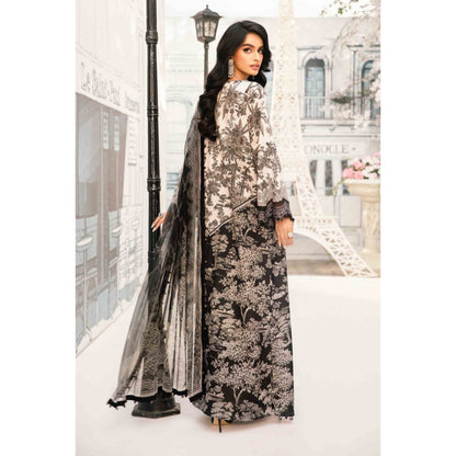 UMS-33 Maria B Inspired Printed Embroidered Grip Silk Readymade Womenswear Asian Dress by Simrans