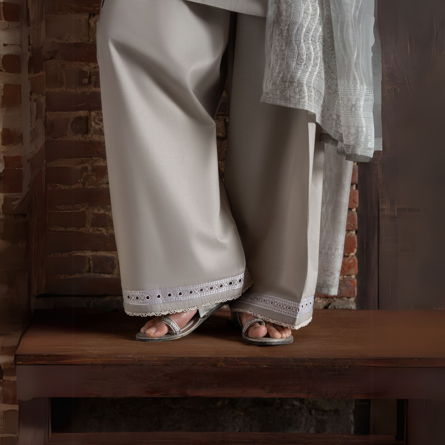 3 Pc Embroidered Cambric Cotton Ready to Wear Eid Collection by Casuallite | UCA-13