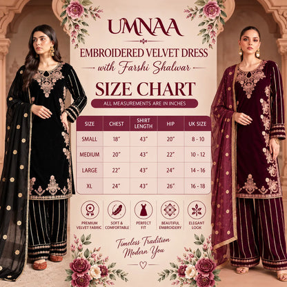 UA-293 Embroidered Luxury Velvet Collection | Umnaa