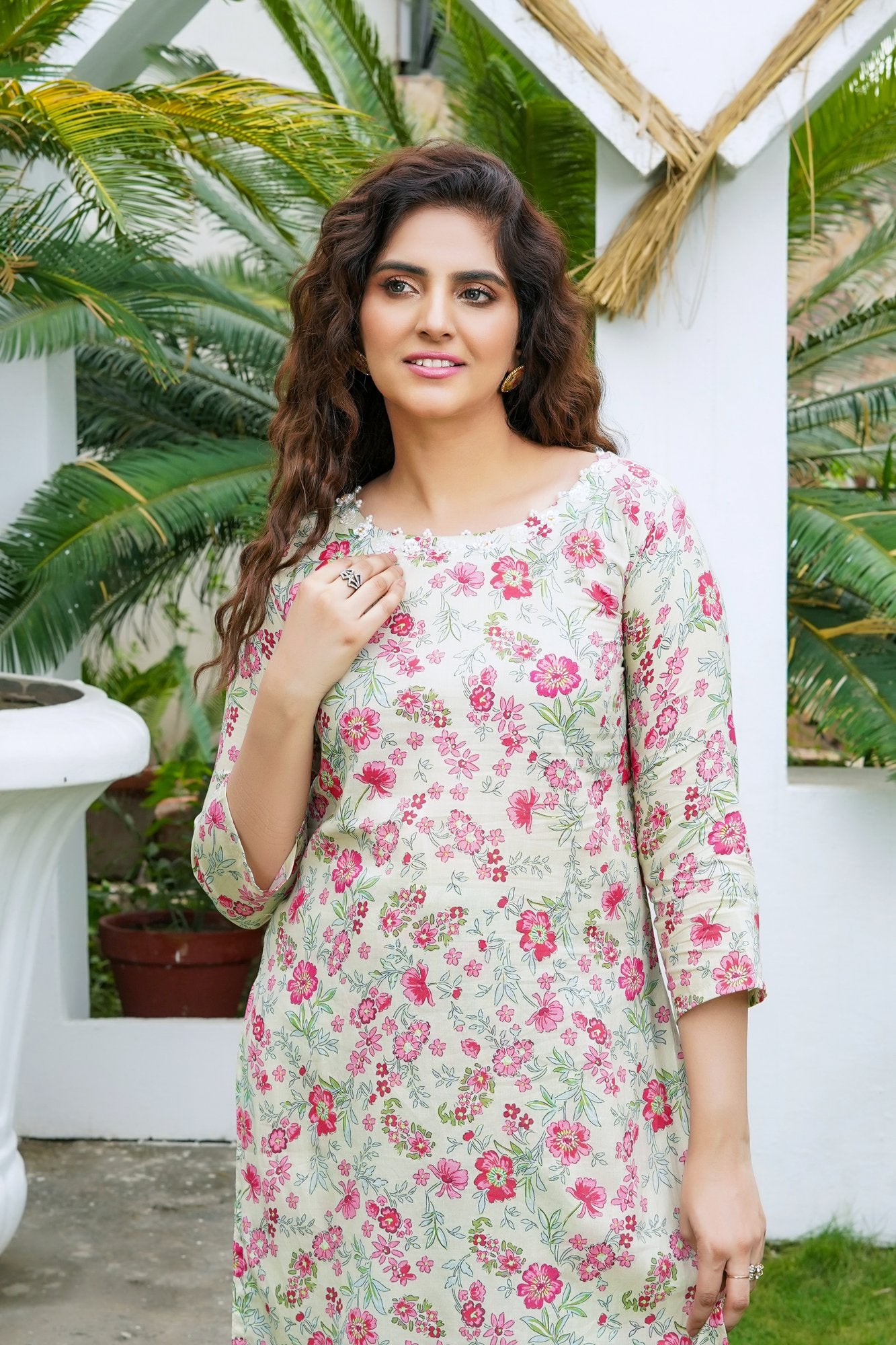 Multi Floral Printed Lawn 2 Pc - Simrans