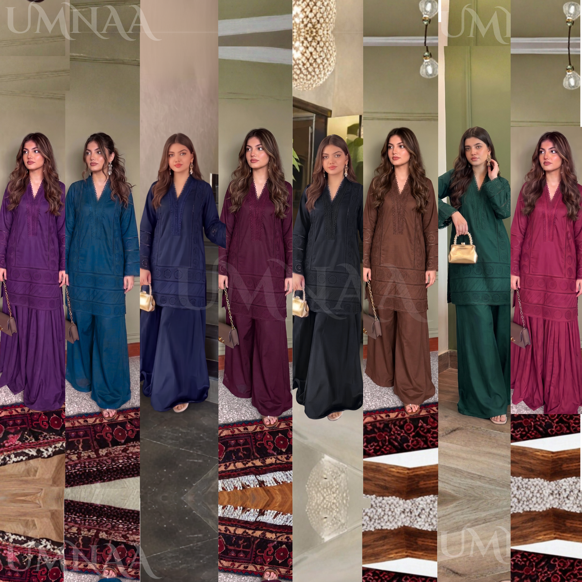 RA-41 Linen Chikankari 2 Piece Sharara | Raniya.h