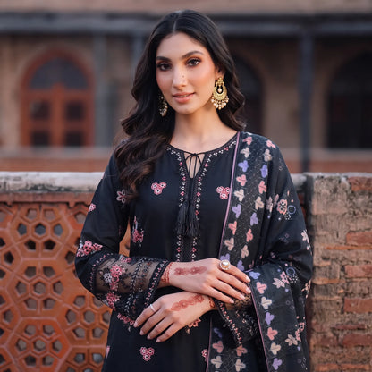 UA-267 Embroidered Cambric Cotton 3 Piece Collection by Umnaa