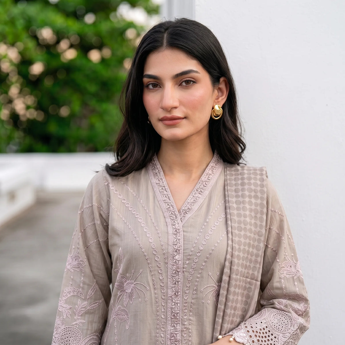 UA-272 Embroidered Cambric Cotton 3 Pc Collection | Umnaa