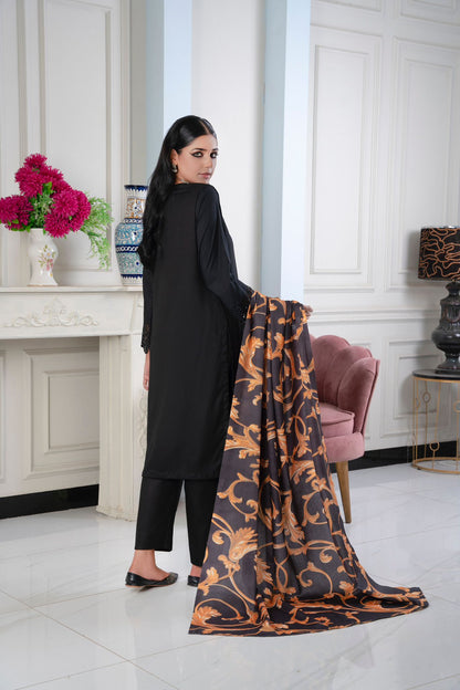 3 PC DHANAK LASERKARI DRESS WITH WOOL SHAWL-RANIYA.h
