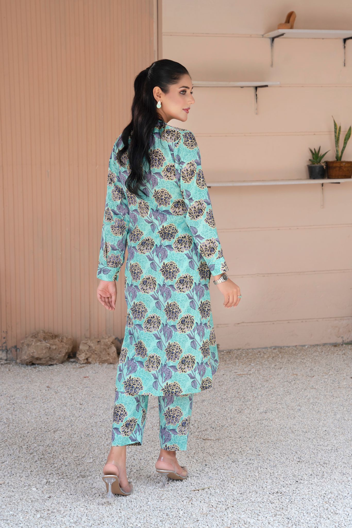 2- Piece Stitched Slub khaddar Outfit By RANIYA.H
