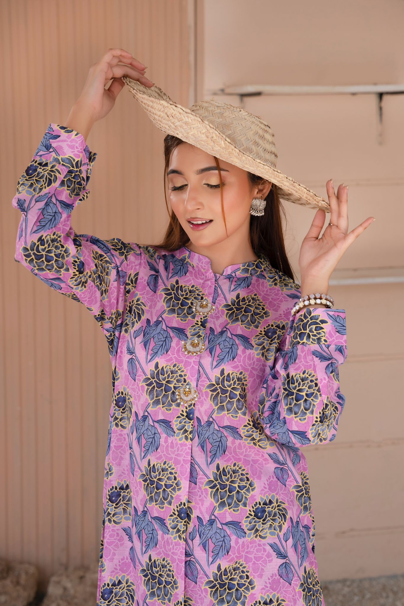 2- Piece Stitched Slub khaddar Outfit By RANIYA.H