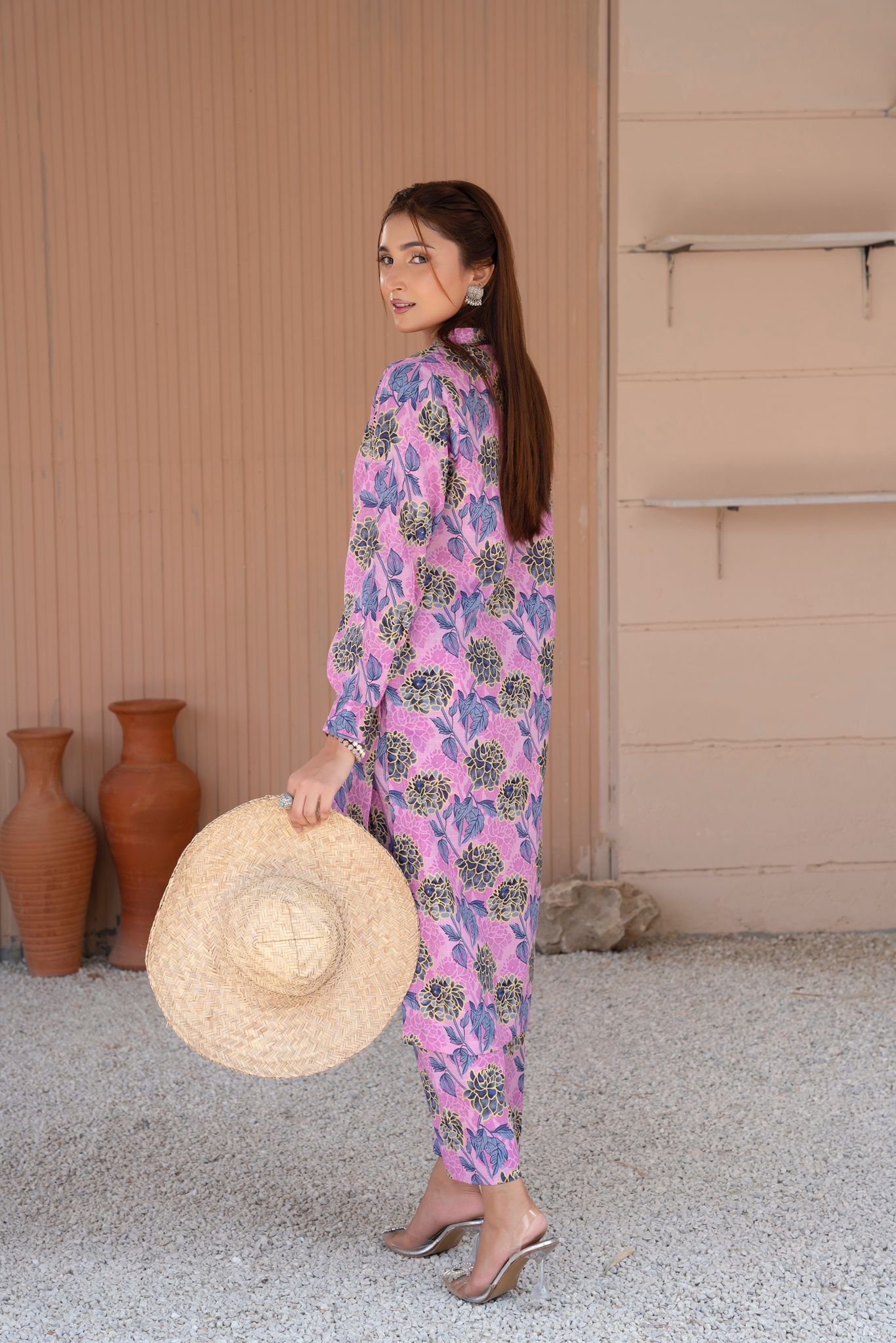 2- Piece Stitched Slub khaddar Outfit By RANIYA.H