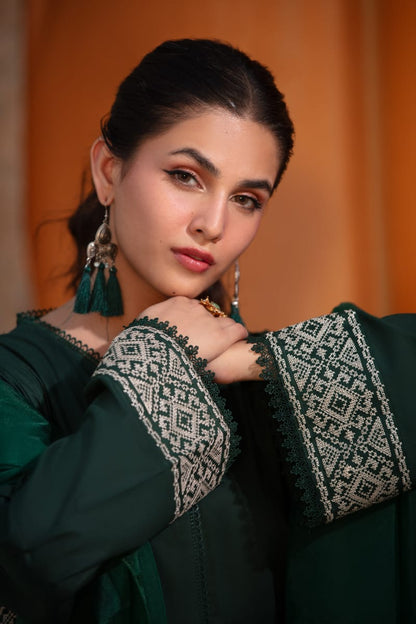 2 pc Embroidered Cotton Suit