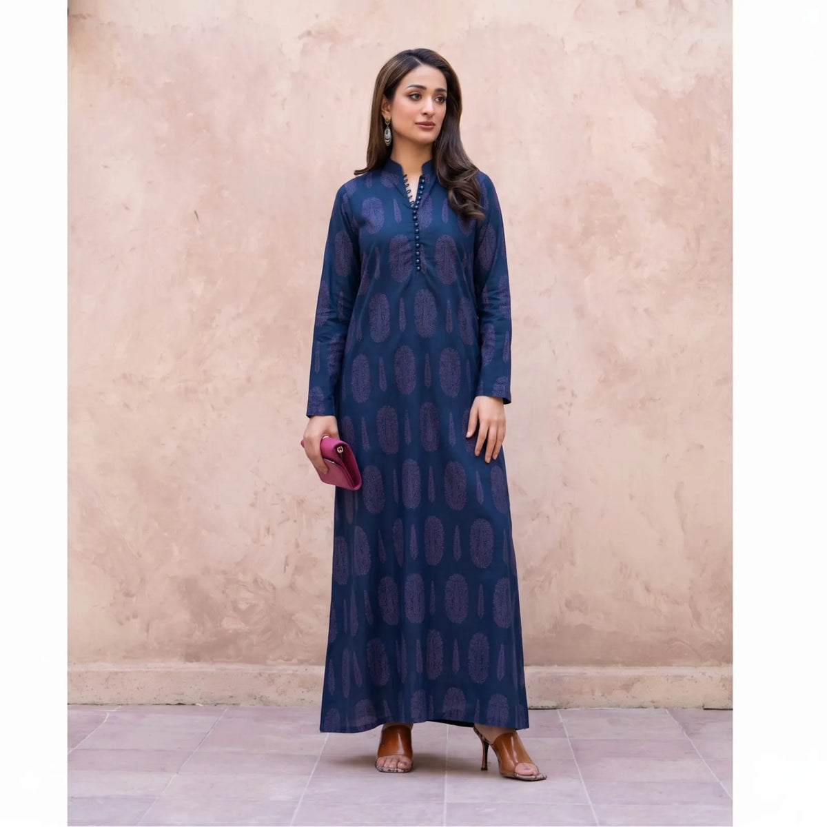 RA-38 Printed Lawn Long Kaftan Style 2 Piece Collection | Raniya.h