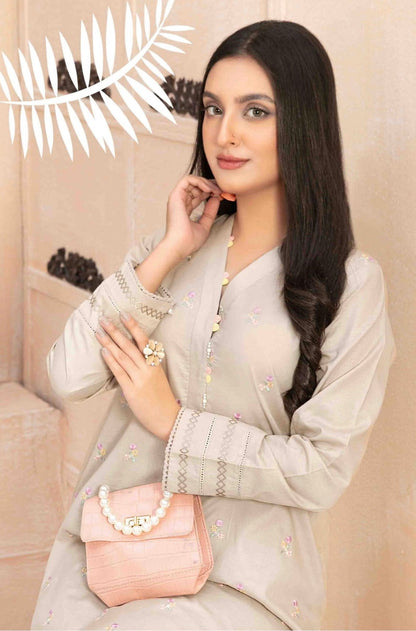 D-9049 2 Pc Embroidered Cotton Outfit - tawakkal