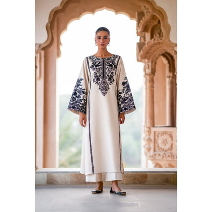 2 Pc Embroidered Lawn ready to wear Dress | Summer Wear | Tana bana