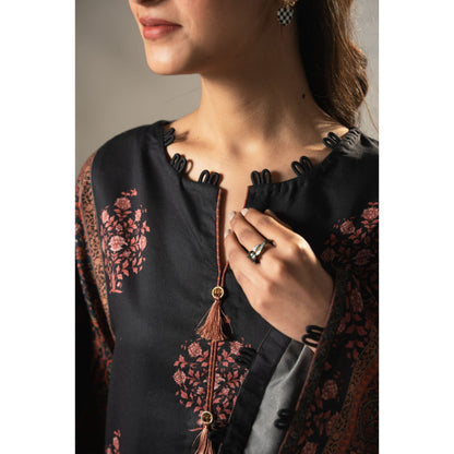 2 Pc Printed Lawn Co-Ords Set ready to wear Dress | Summer Wear | Tana bana