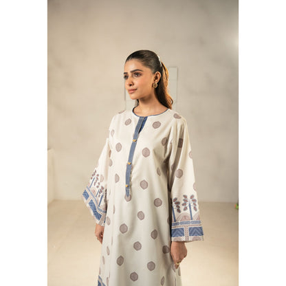 2 Pc Printed Lawn Co-Ords Set ready to wear Dress | Summer Wear | Tana bana