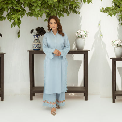 UA-80 2 Pc Embroidered Cotton Pakistani Co-Ords Set | Summer Wear| Umnaa