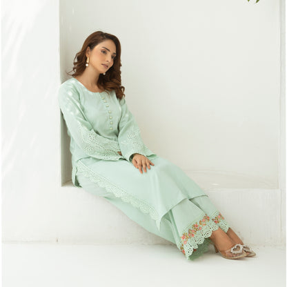 UA-80 2 Pc Embroidered Cotton Pakistani Co-Ords Set | Summer Wear| Umnaa