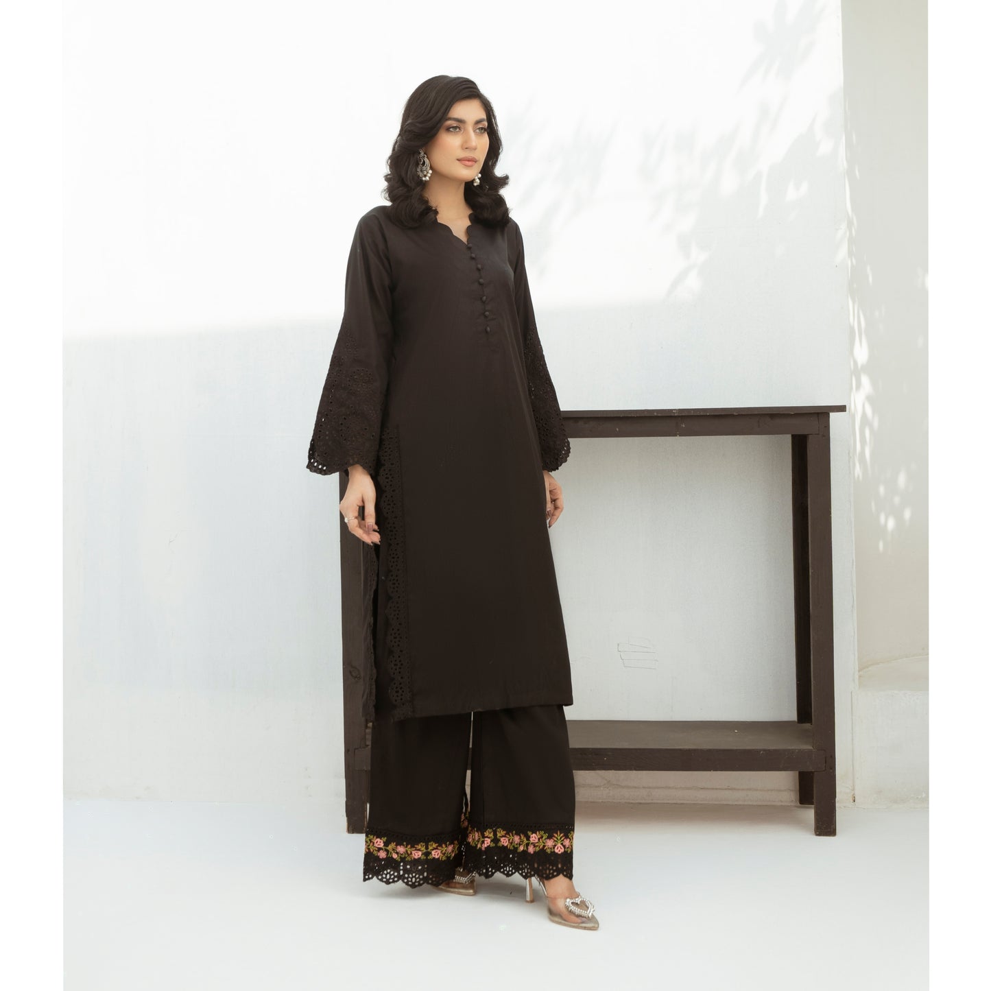 2 Pc Embroidered Cotton Pakistani Co-Ords Set | Summer Wear| Umnaa
