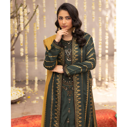 UMS-21 Luxury Embroidered Court Style Arabic Linen Collection | Ready to Wear | Simrans