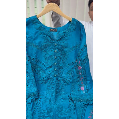 UA-92 Embroidered Lawn 3 Pc Ready to wear Collection | Umnaa