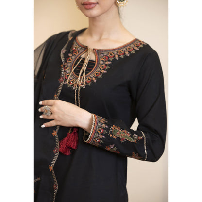 UA-93 Embroidered Cotton Farshi Shalwar Ready to Wear Collection | Umnaa