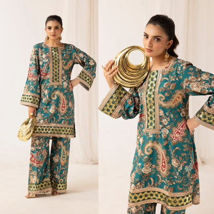 UMS-23 2 Pc Printed Co Ord Set Collection | Ready to Wear | Simrans