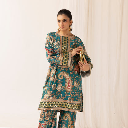 UMS-23 2 Pc Printed Co Ord Set Collection | Ready to Wear | Simrans