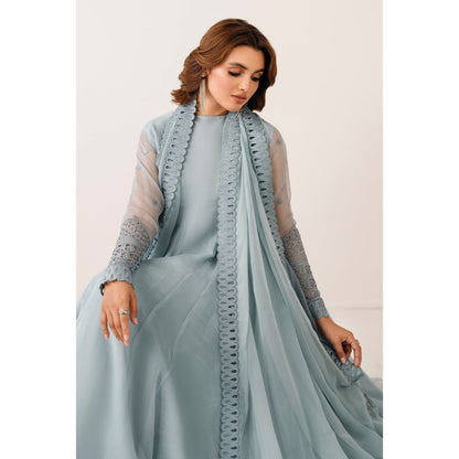 UA-97 Luxury Embroidered Chiffon Frock Collection 3 Pc | Ready to Wear | Umnaa